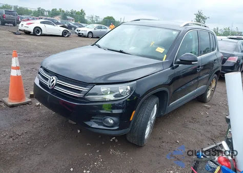 2014 Volkswagen Tiguan Se from USA, damaged, VIN WVGBV3AX1EW576722